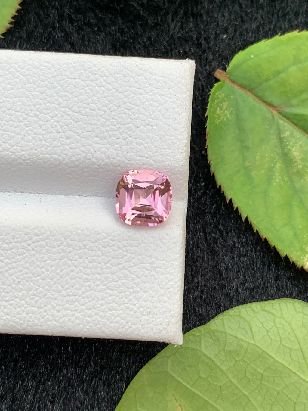 Natural Pink Tourmaline Gemstone: Cushion Cut, Afghanistan Origin (6x6x5 MM)