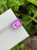 Pink Kunzite Gemstone: Emerald Cut, Flawless, 4.85 CT
