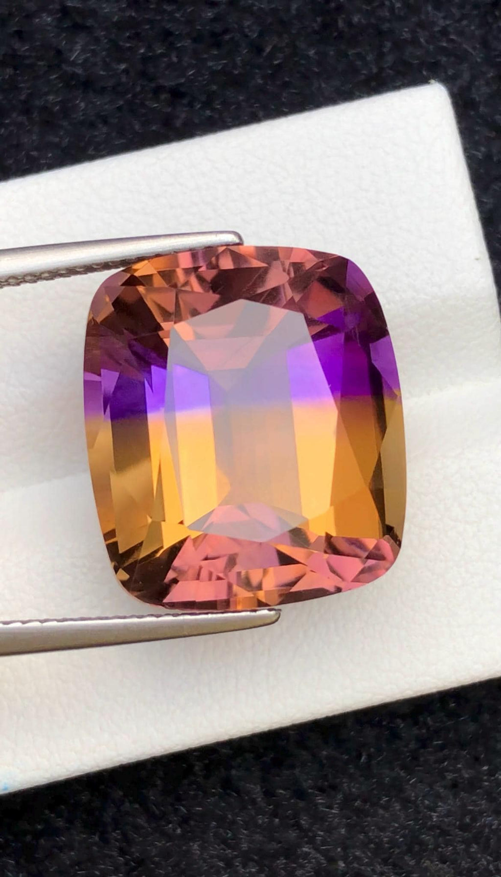 Bi-Color Ametrine 21.15ct Cushion Cut – Gemstone from Brazil