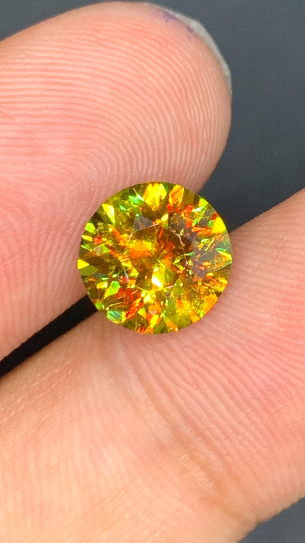 2.80 ct Chrome Sphene Gemstone: Natural Nugget Green Titanite