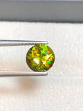 Chrome Sphene 1.75ct Round Cut – Madagascar • Full Fire