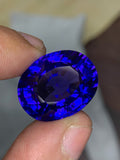 AAA Tanzanite Gemstone: 32.2CT Oval Loose Stone, December Birthstone