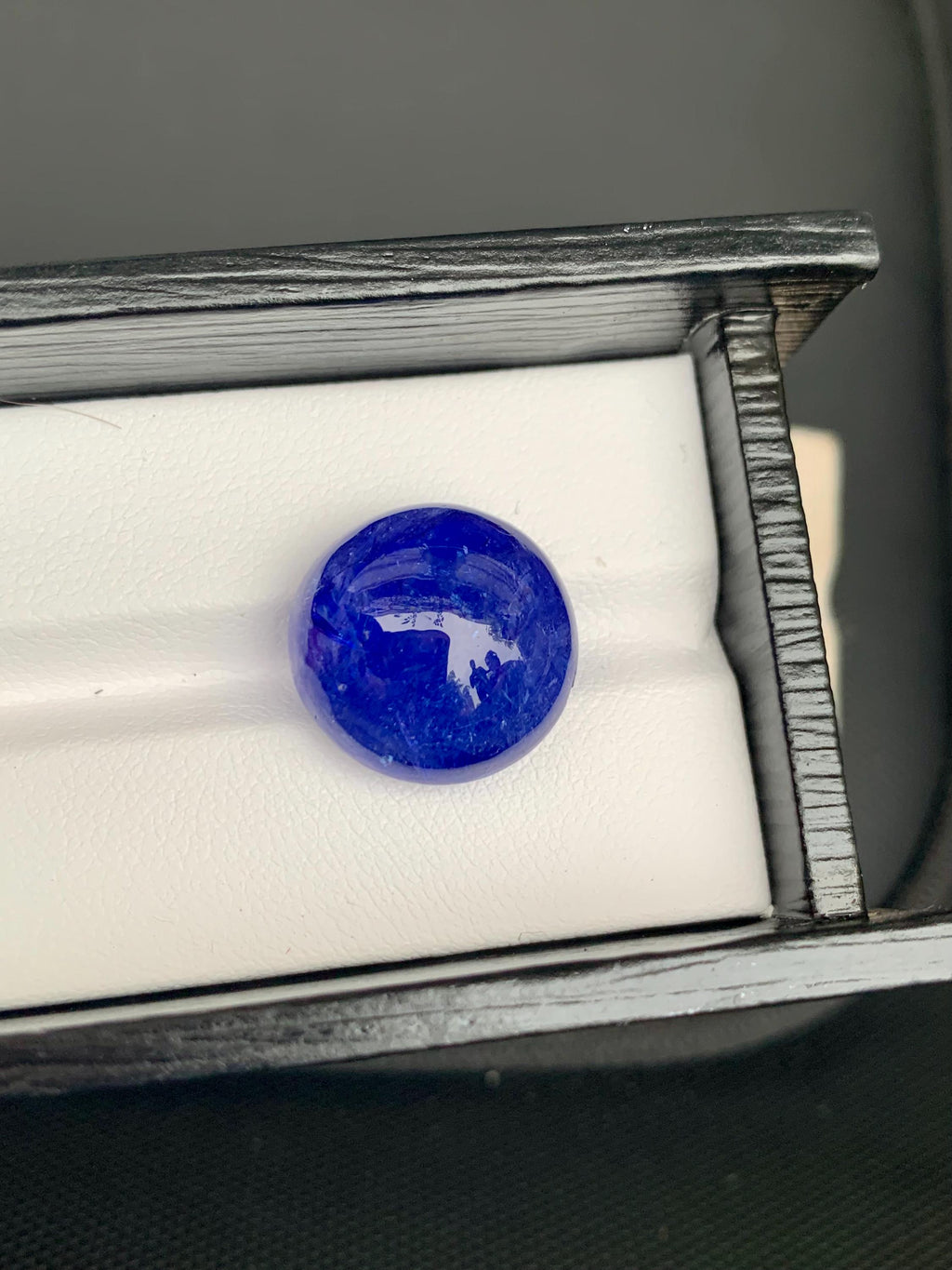 AAA Tanzanite Cabochon: Deep Blue-Violet Gemstone, December Birthstone (25.3 Carat