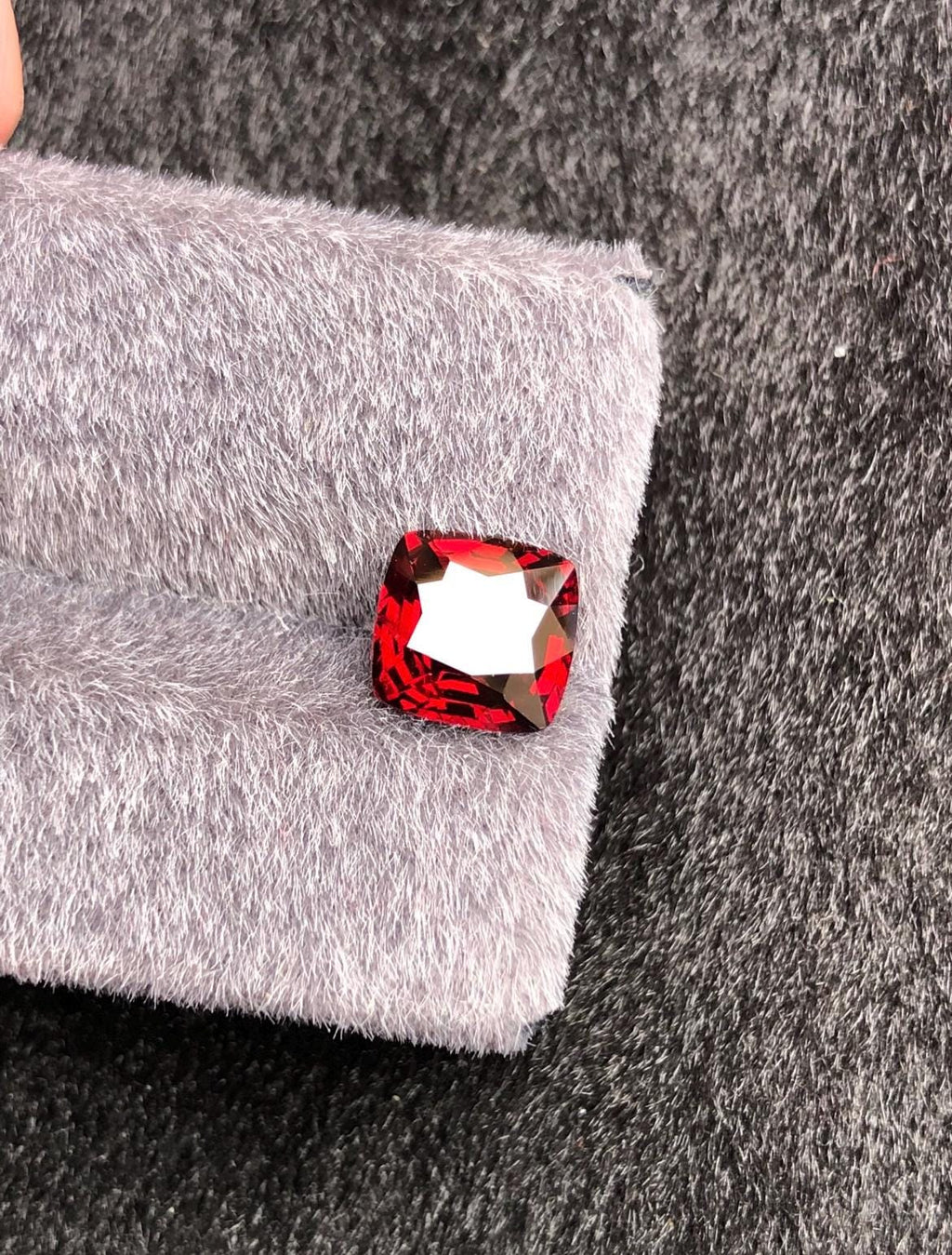 Vivid Red Spinel 2.45ct  Radiant Cushion Cut - Burma Gemstone Loose Stone