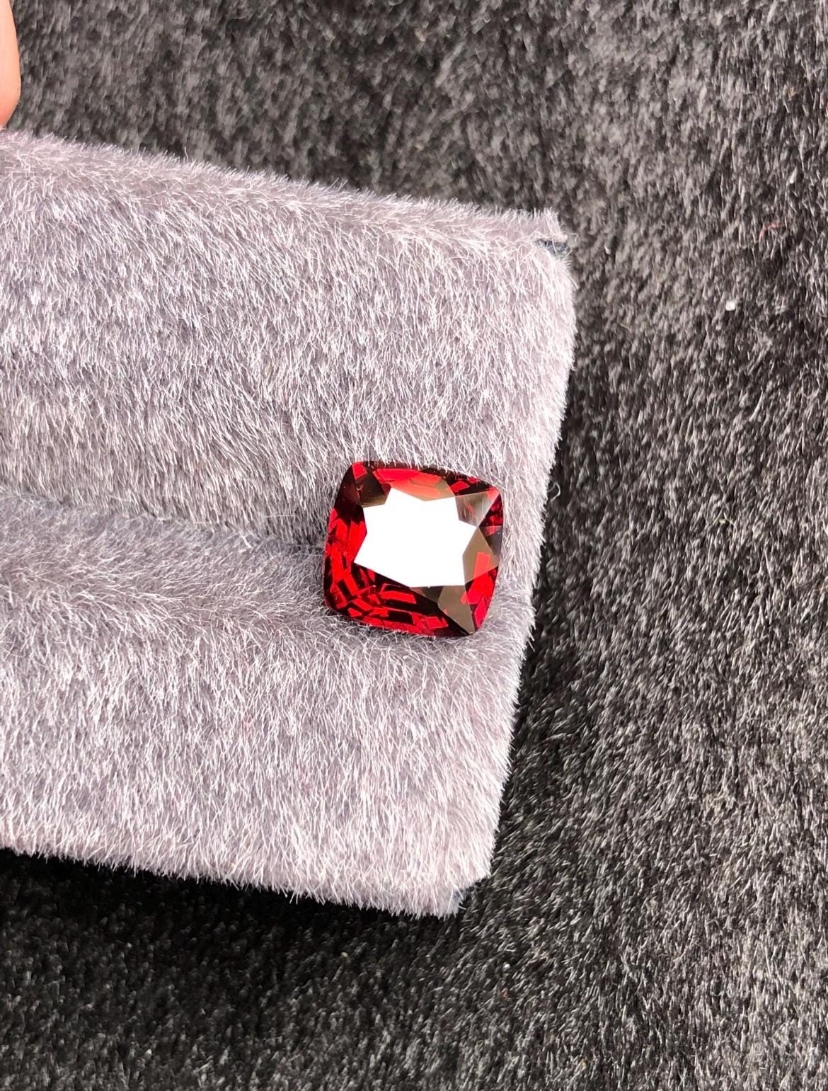Vivid Red Spinel 2.45ct  Radiant Cushion Cut - Burma Gemstone Loose Stone