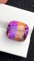 Bi-Color Ametrine 12.50 Ct Cushion Cut – Gemstone from Brazil