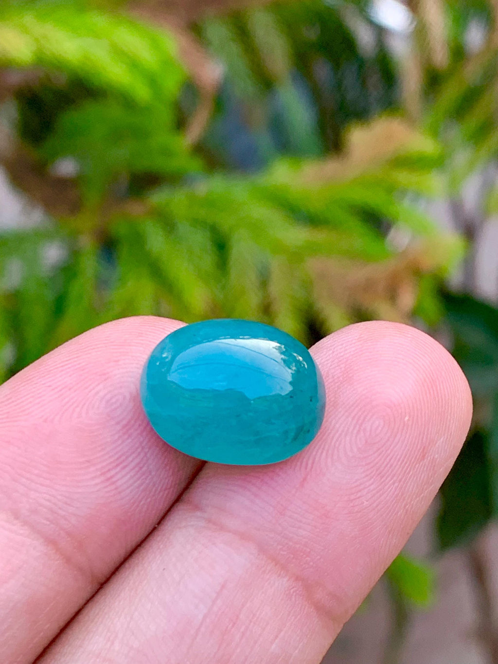 Grandidierite Gemstone Cabochon: Rare Bluish-Green Jewelry Stone, 13.15 CT