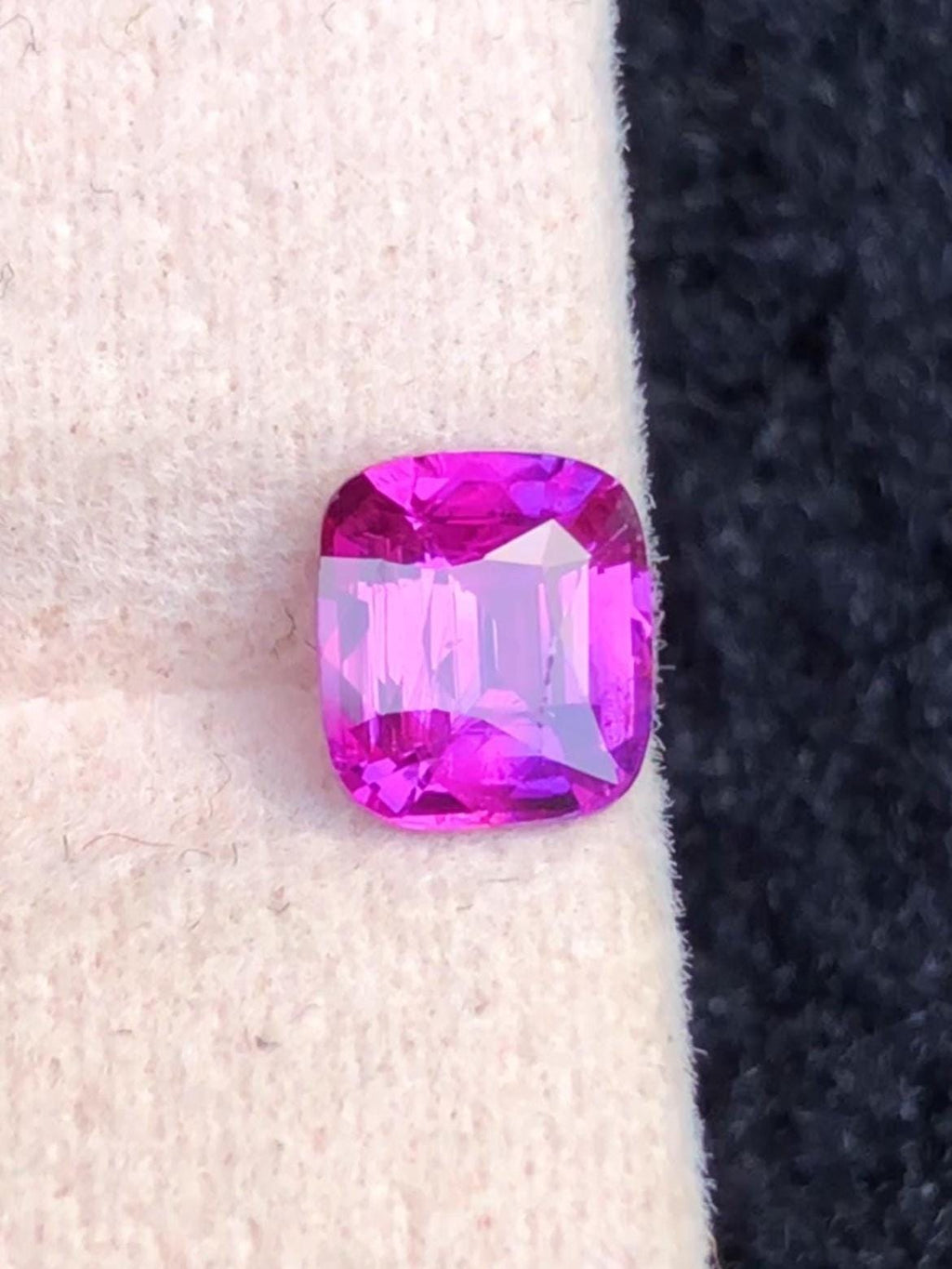 Purple Pink Sapphire 1.01ct Cushion Cut – Madagascar No Heat, Certified