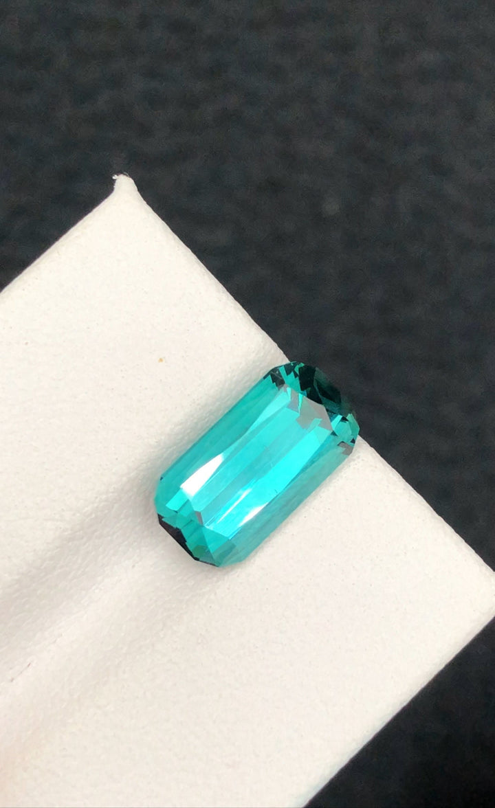 Lagoon Tourmaline Gemstone: 4.40 CT Cushion Cut, Afghanistan