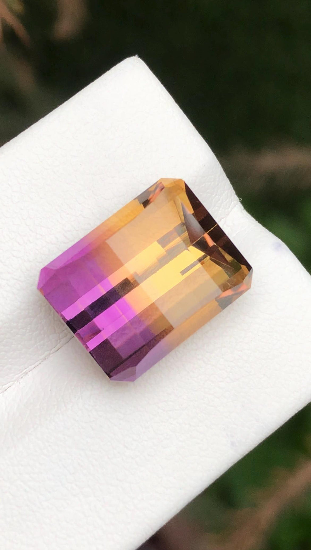 Ametrine 13.50 Carat Pixel Cut Loose Gemstone – from Brazil