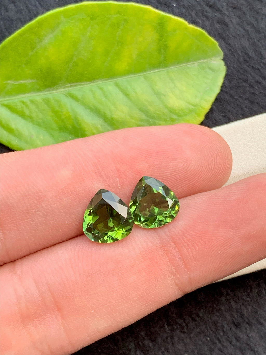 Heart shape Cut Natural Jaba Tourmaline Loose Gemstones Pair - 6.45 Carats