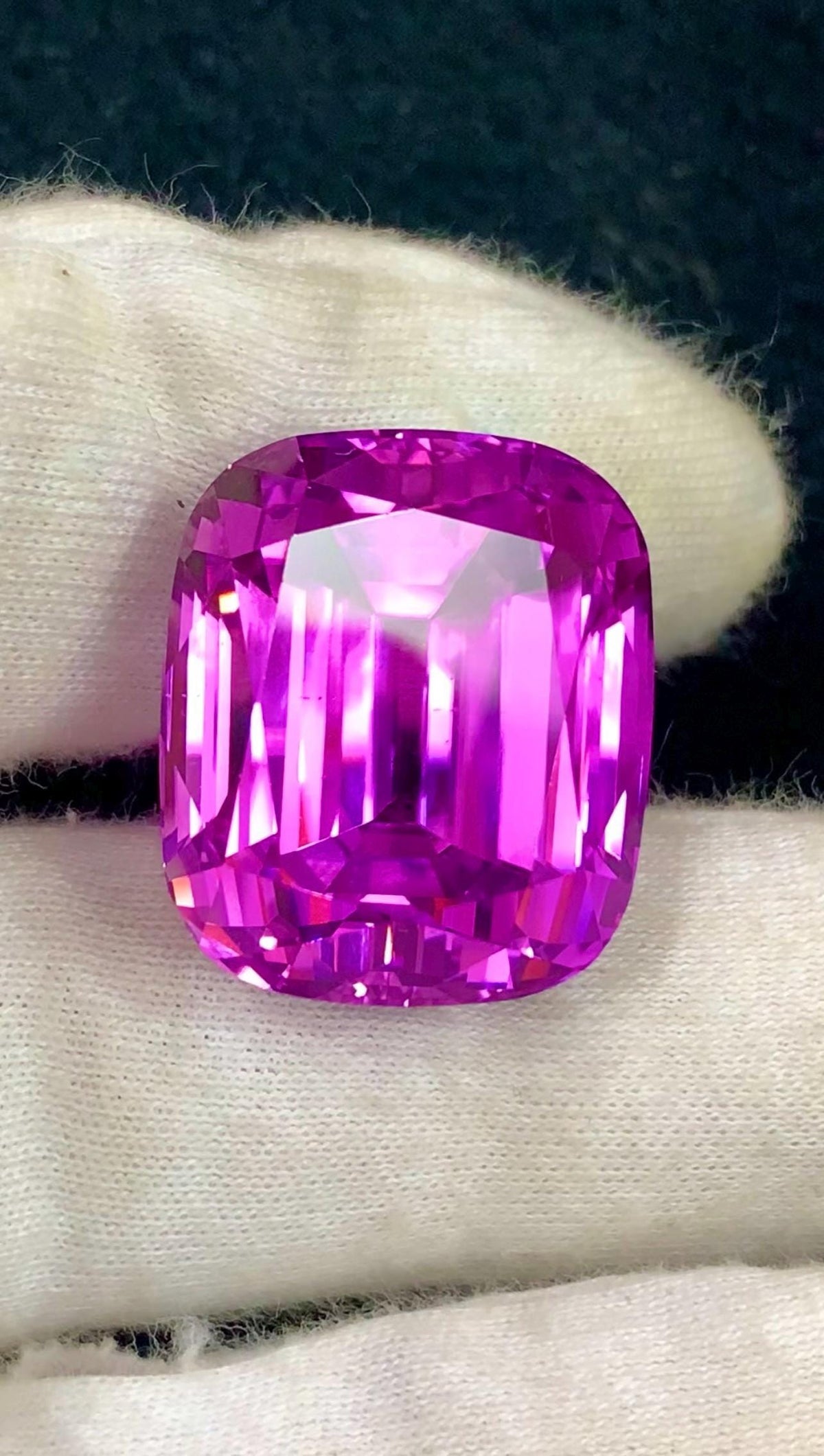 Pink Kunzite 64ct Cushion Cut Gemstone from Afghanistan – Elegant Sparkling Pink Gem