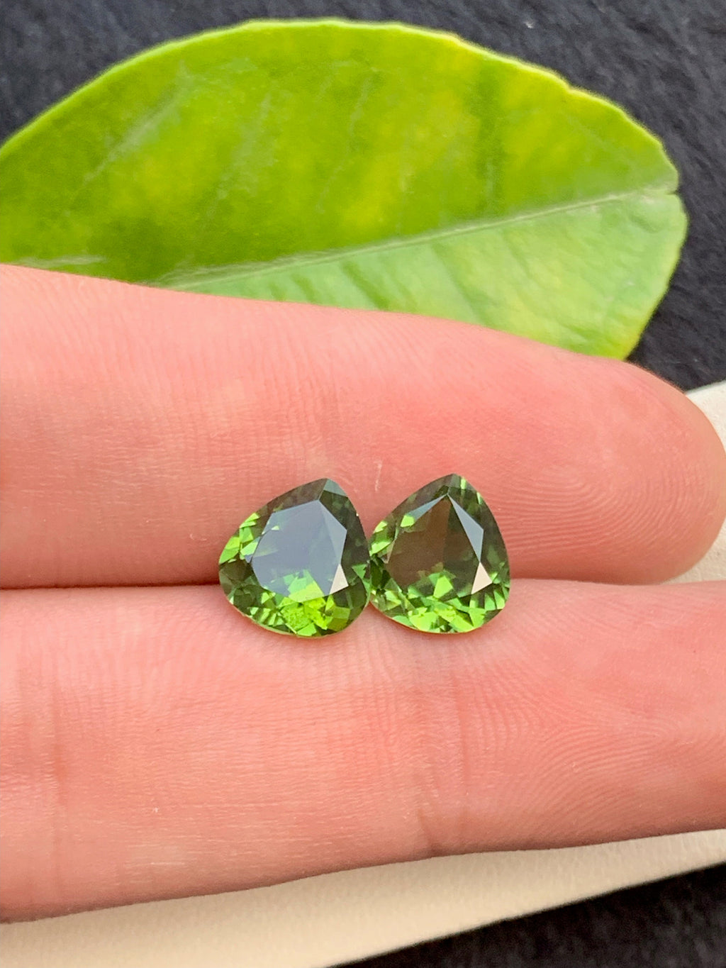 Heart shape Cut Natural Jaba Tourmaline Loose Gemstones Pair - 6.45 Carats