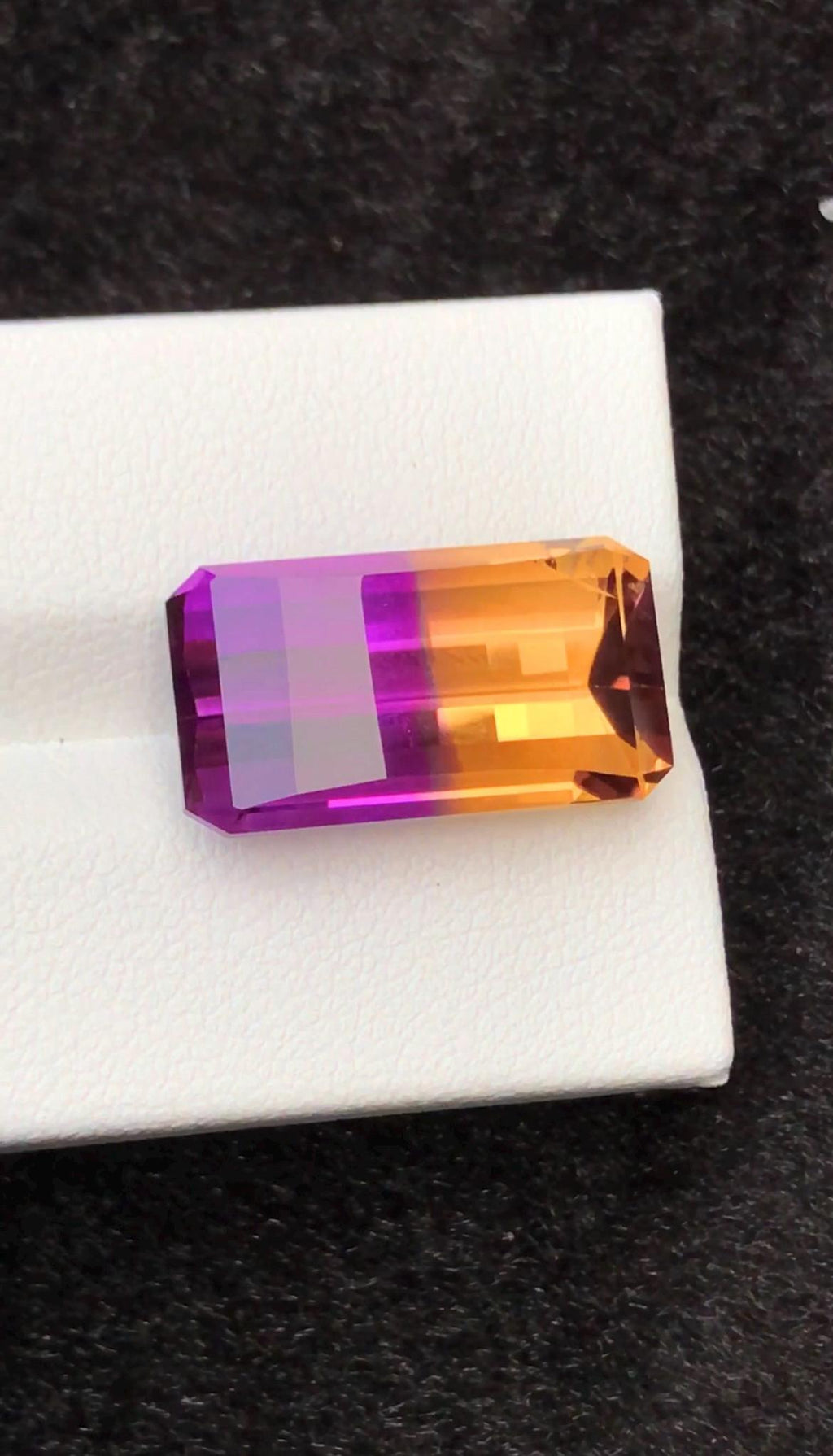 Ametrine 14.50 Carat Pixel Cut Loose Gemstone – from Brazil