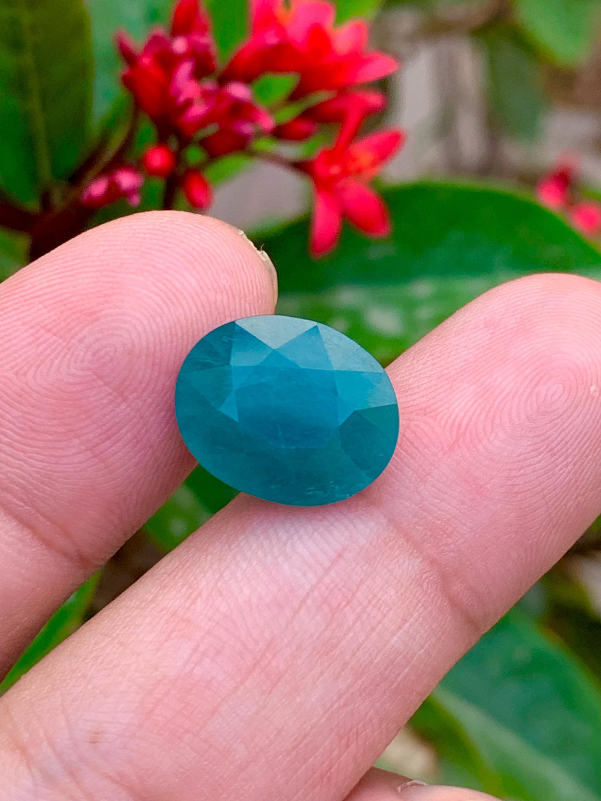 Grandidierite Cabochon: 9.30 CT Bluish Green Gemstone from Madagascar