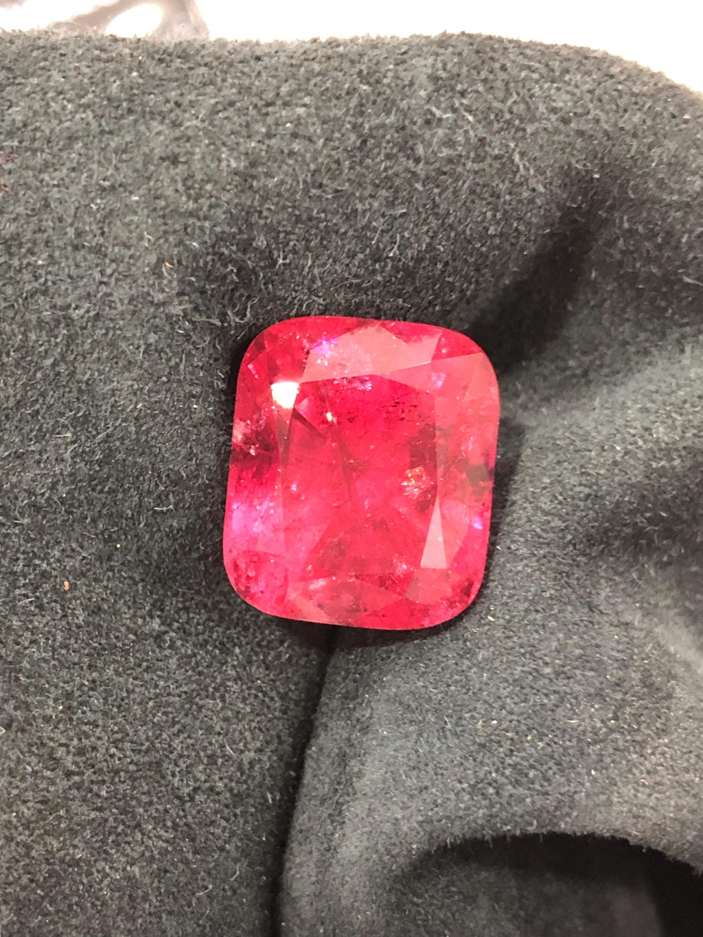 Rubellite 19.60ct Cushion Cut Deep Red Gemstone | Fine Collector’s Tourmaline from Afghanistan