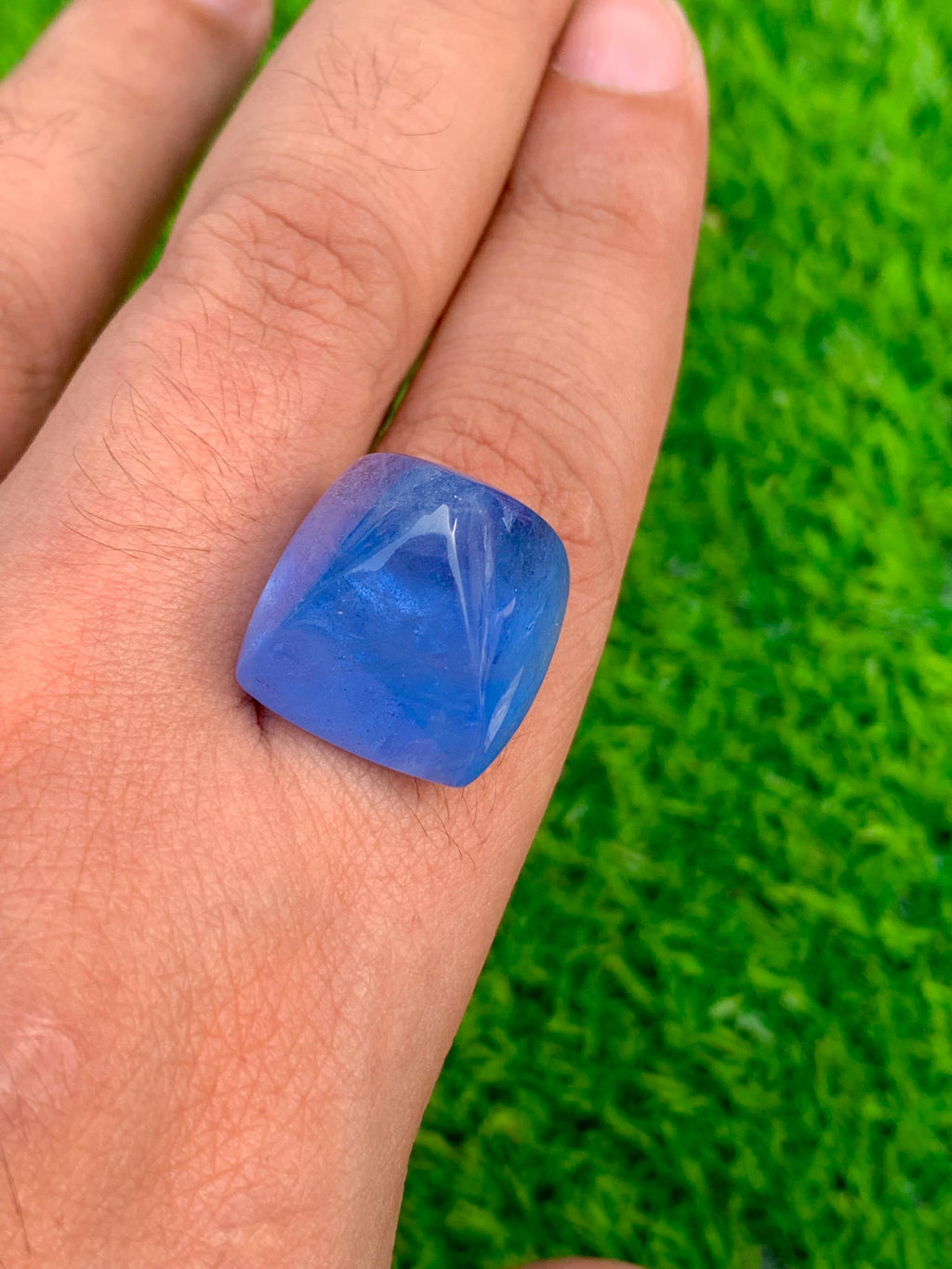 Santa Maria Aquamarine Cabochon: Deep Blue Gemstone, March Birthstone, 38.60 CT