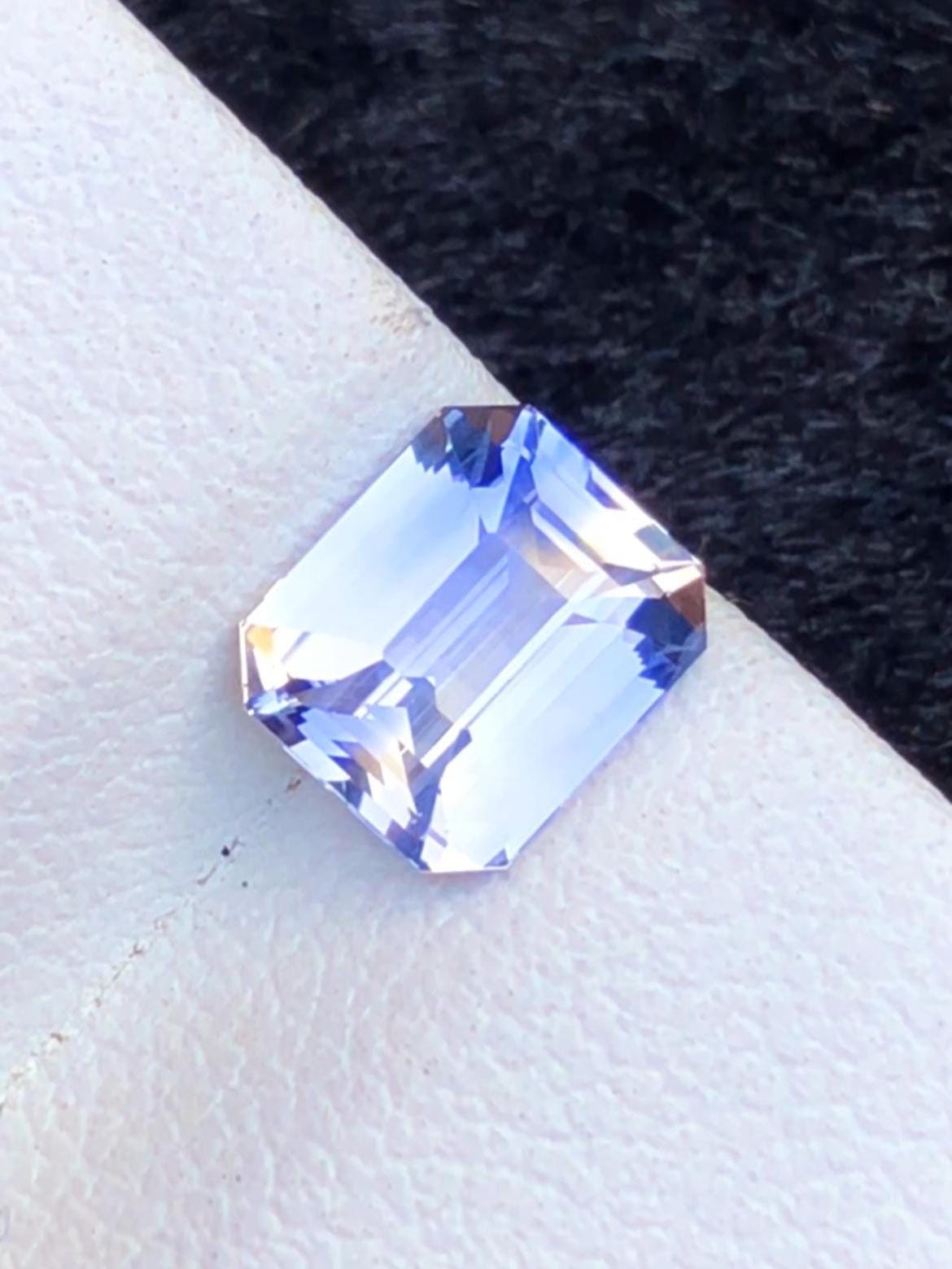 Violet-Blue Sapphire 2.05ct Emerald Cut • Sri Lanka