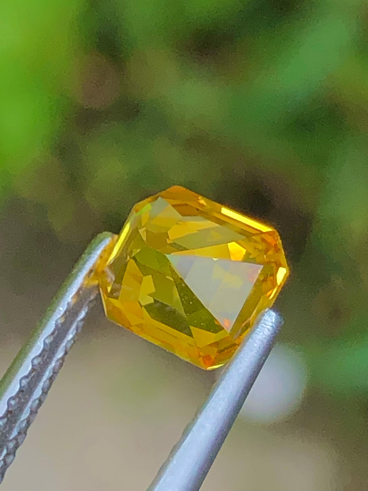 Yellow Sapphire 1.56 ct Emerald Octagonal Cut Madagascar