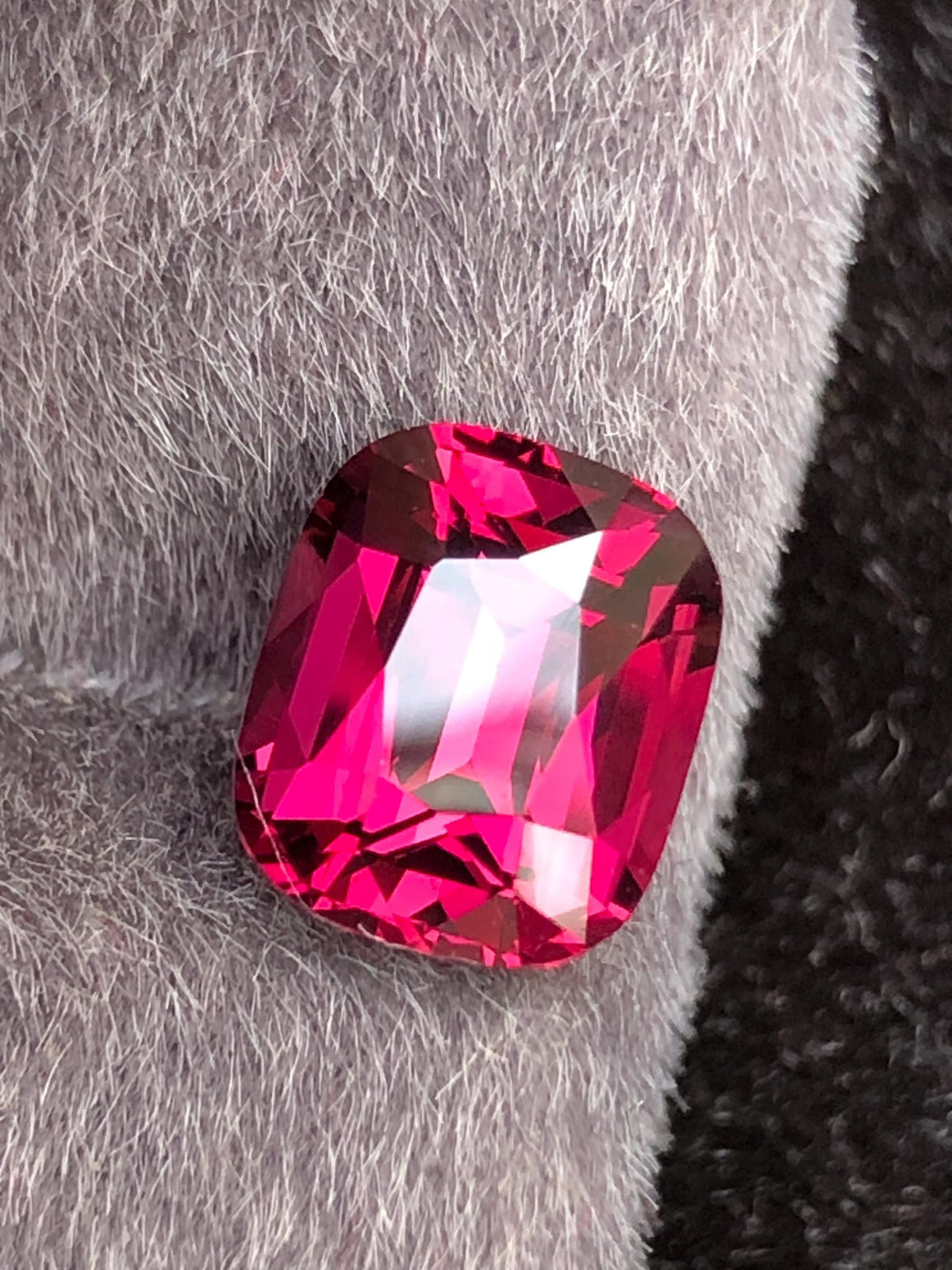 Rhodolite Garnet Cushion 3.76 ct From Tanga Mine Tanzania