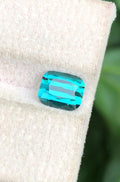 Lagoon Tourmaline 1.55ct Cushion Cut Loose Gemstone from Afghanistan