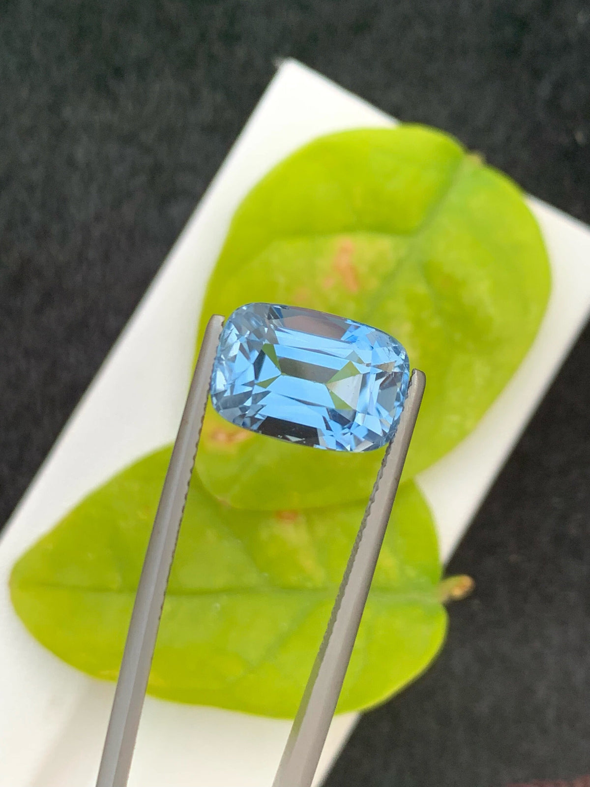 Natural Santa Maria Aquamarine Gemstone: 7.25 CT Cushion Cut, Brazil