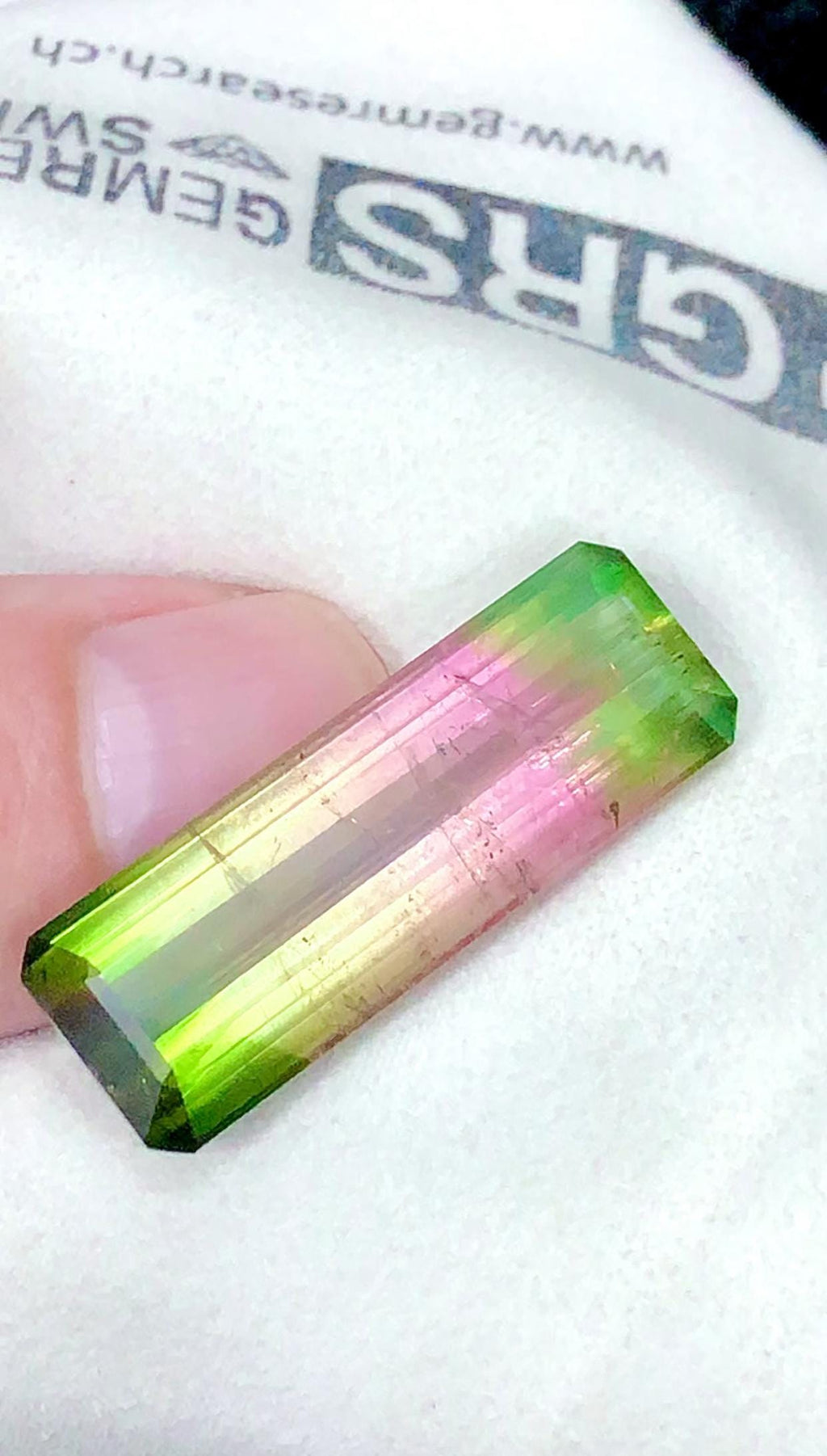 Stunning Collection Piece Of Tri Colour Tourmaline Having Amazing Glow & Lustre !
