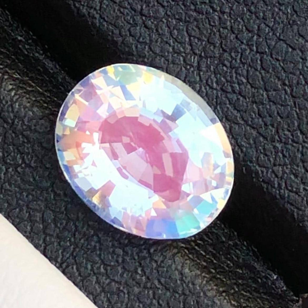 Rainbow Moonstone 2.90 Carat Oval Cut 10x8mm Gemstone from Madagascar