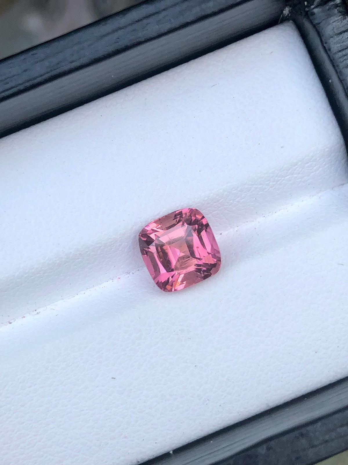 Pink Tourmaline Gemstone: 2.70 Carat Cushion Cut, October Birthstone