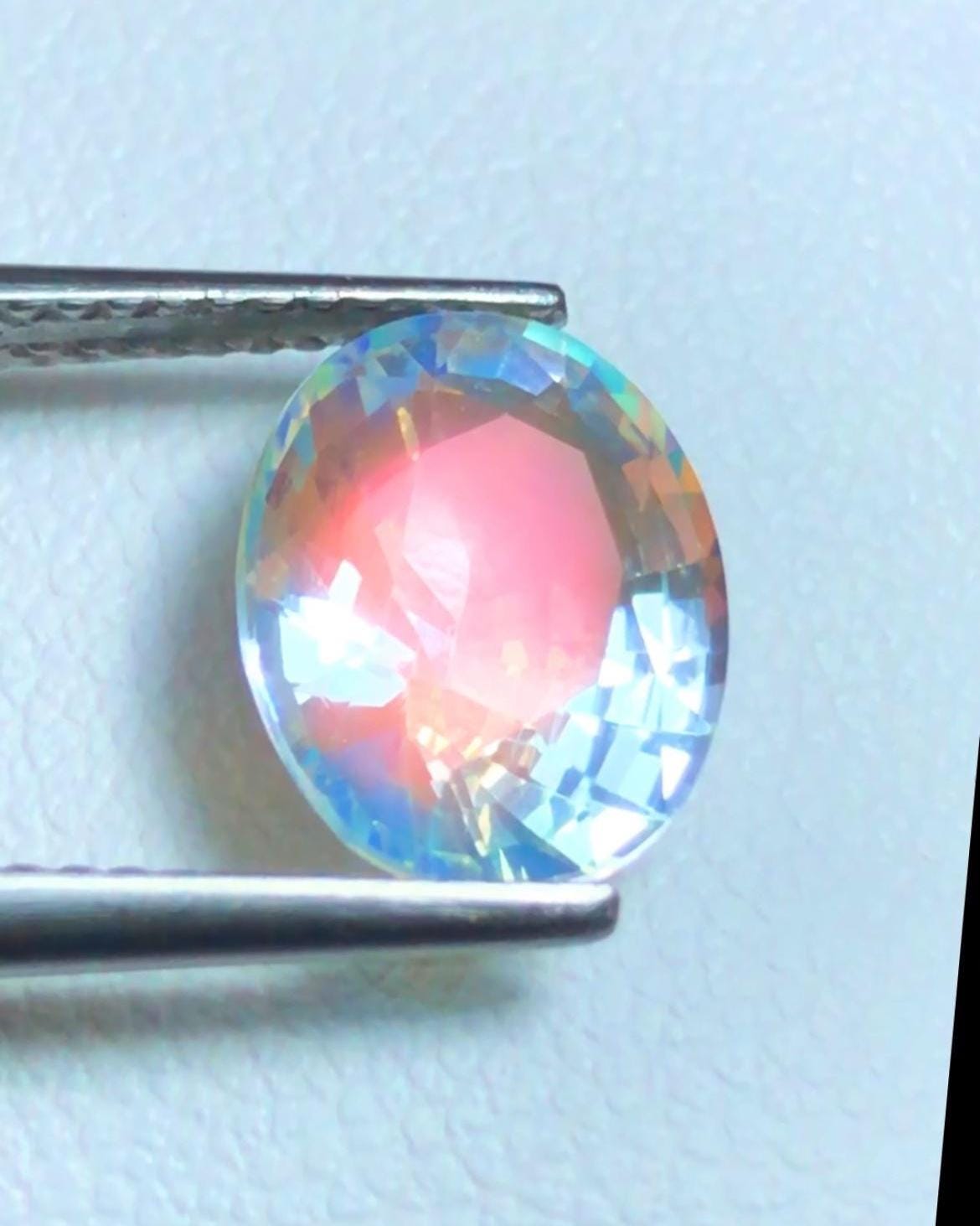 Rainbow Moonstone 2.80ct Oval Faceted Cut – Madagascar