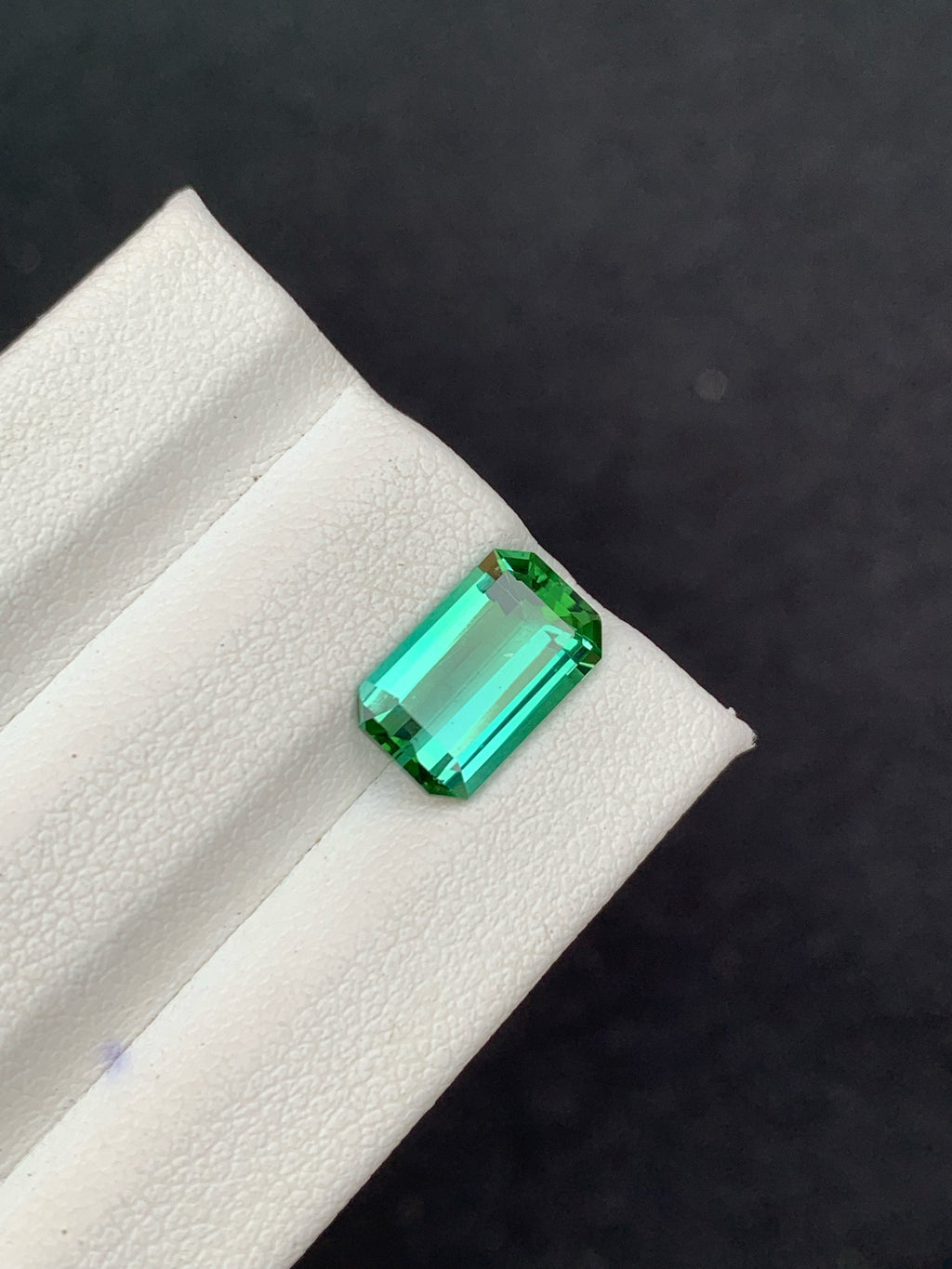 Emerald Cut Blue Green Tourmaline Gemstone: 2.25 Carat, Afghanistan Origin