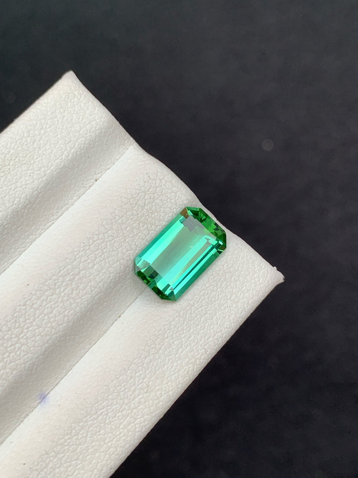 Emerald Cut Blue Green Tourmaline Gemstone: 2.25 Carat, Afghanistan Origin