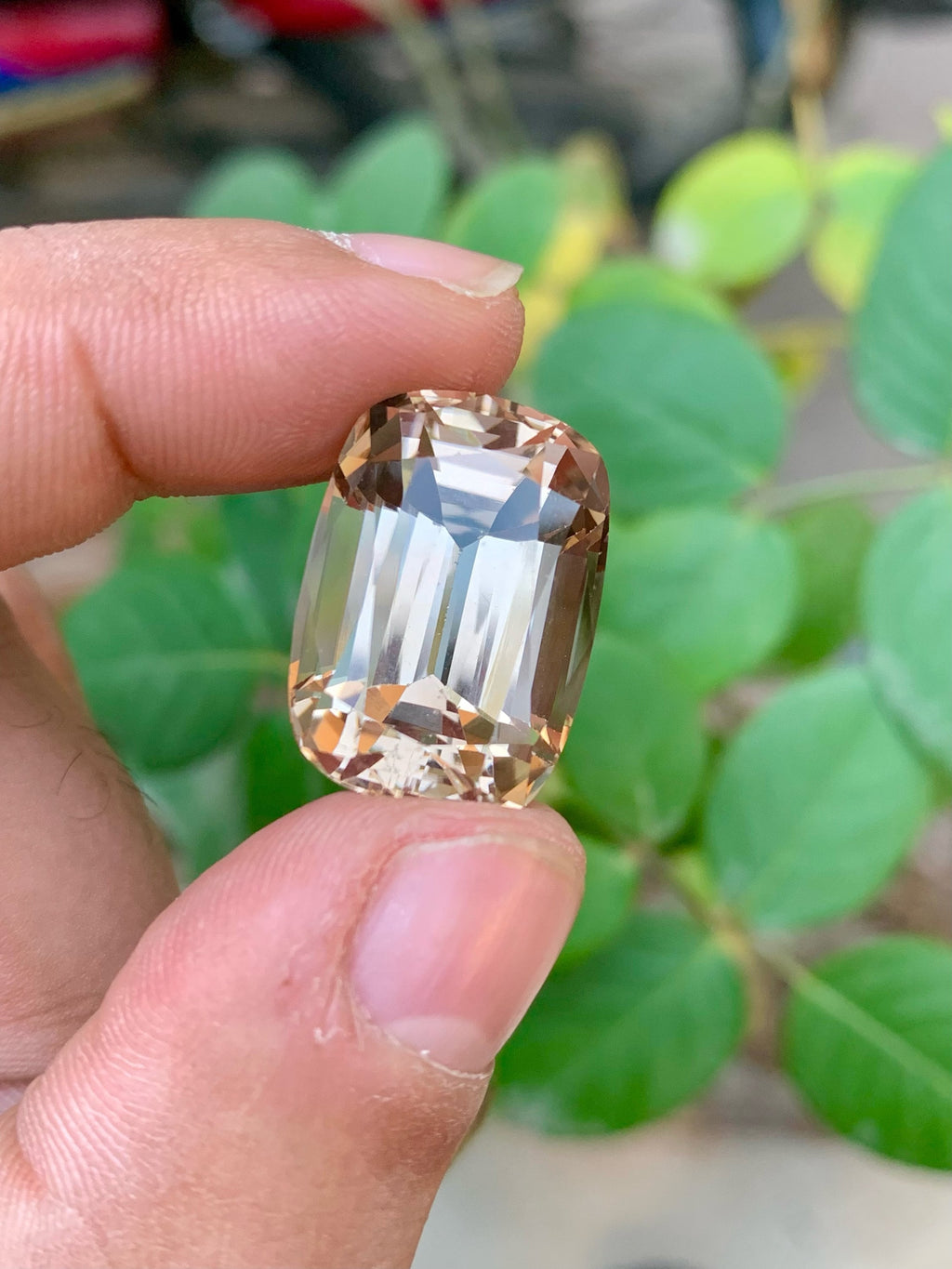 Imperial Topaz Loose Gemstone: 36.80 CT Cushion Cut, Brazil