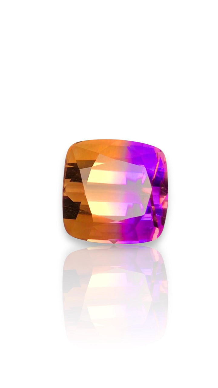 Bi-Color Ametrine 17.25ct Cushion Cut – Gemstone from Brazil