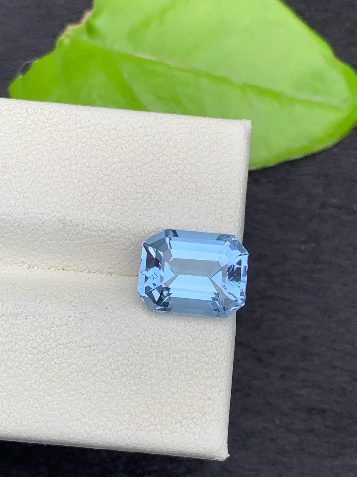 Santa Maria Blue Aquamarine Gemstone, Emerald Cut Beryl, 3.30 Carats