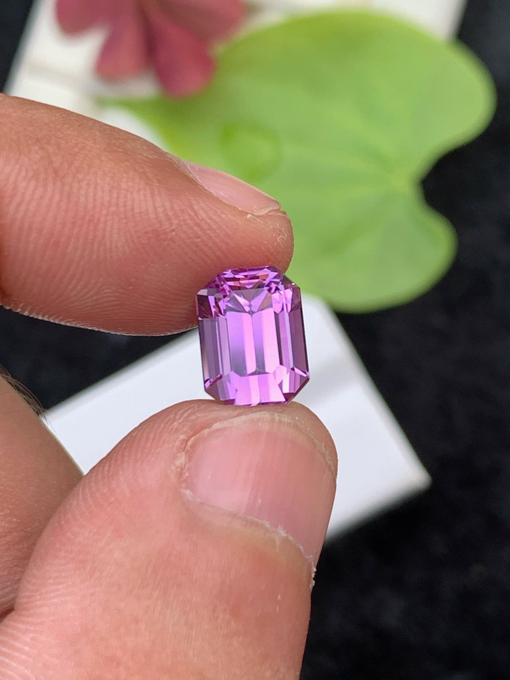 Pink Kunzite Gemstone: Emerald Cut, Flawless, 4.85 CT