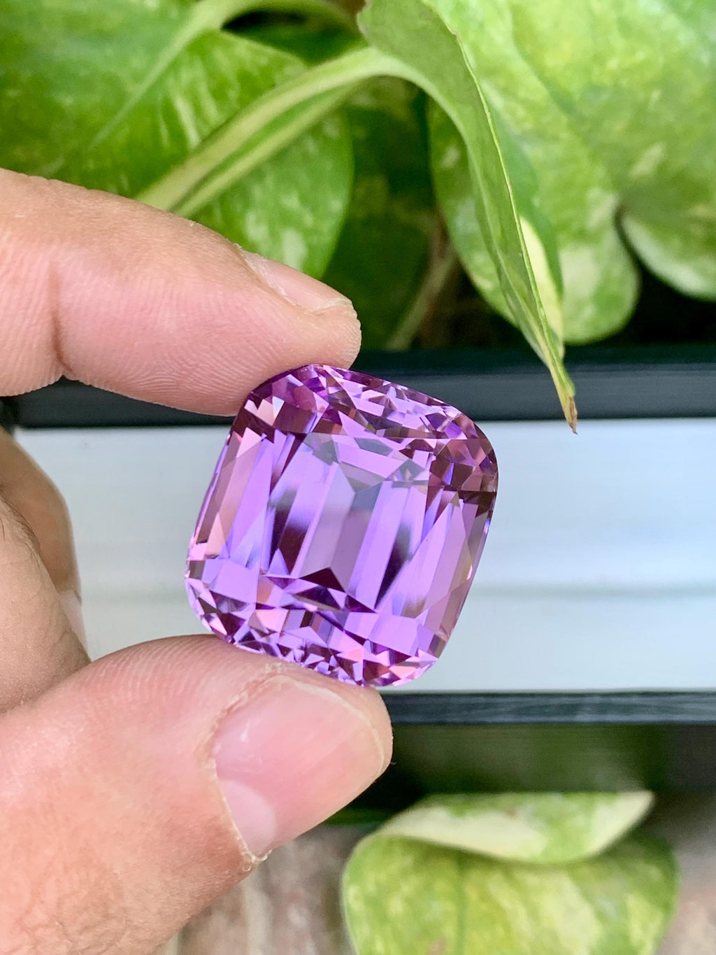Natural Pink Kunzite Gemstone: 62.65 CT VVS Cushion Cut