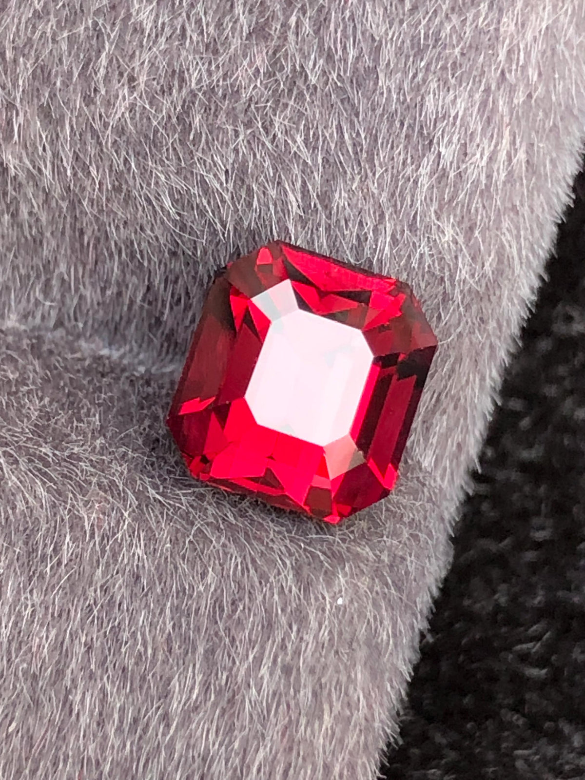 Rhodolite Garnet 3.05ct Emerald Cut Tanzania Gemstone