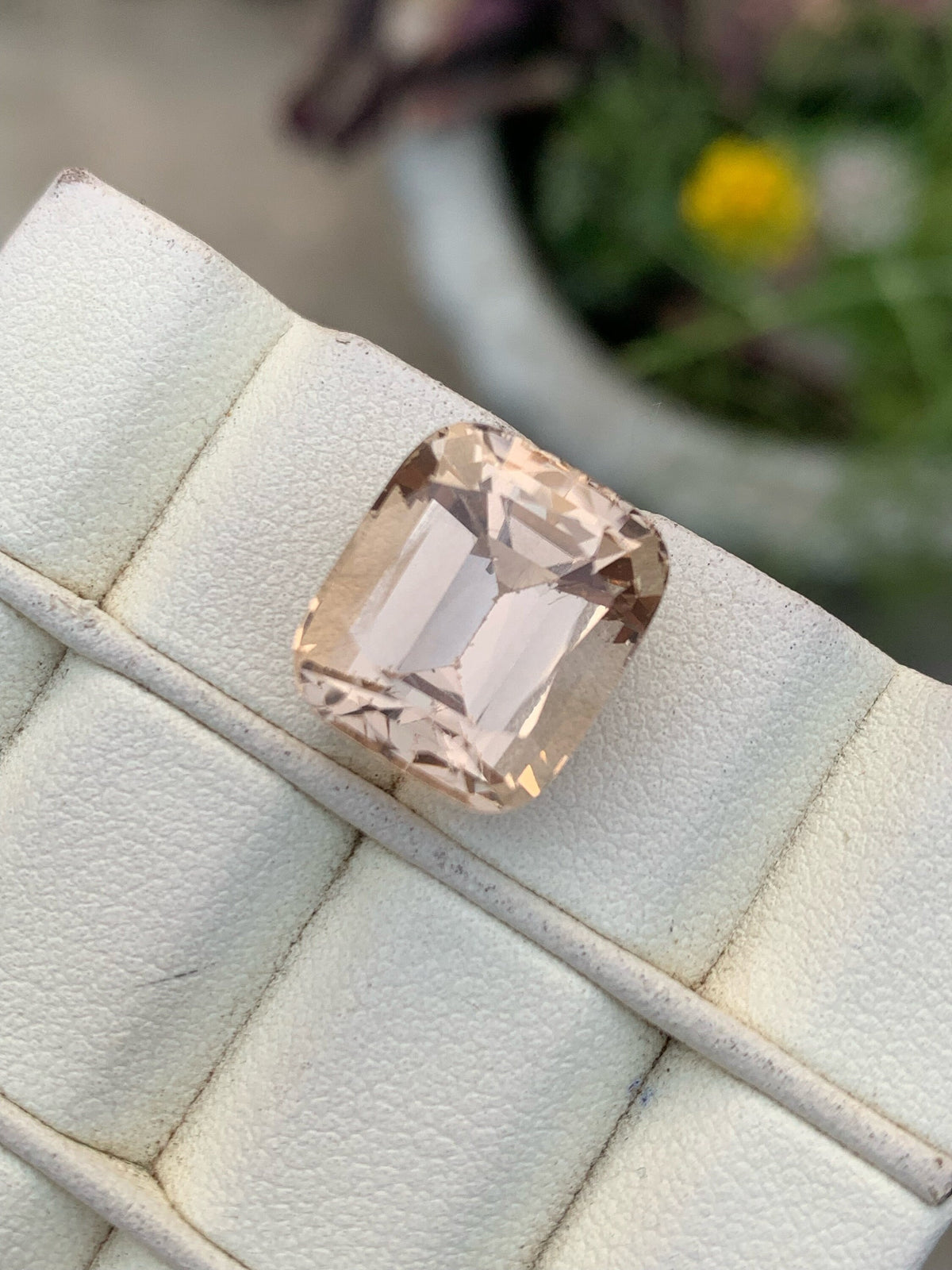 Unheated Imperial Topaz Gemstone: 15.75 CT VVS Orange Cushion Cut
