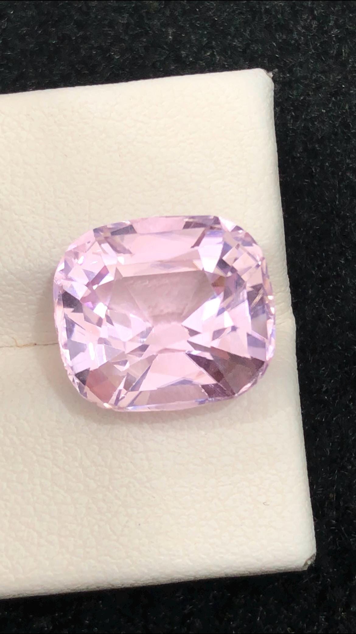Natural Pink Kunzite Cushion Cut Gemstone – 10.45 Carats from Afghanistan