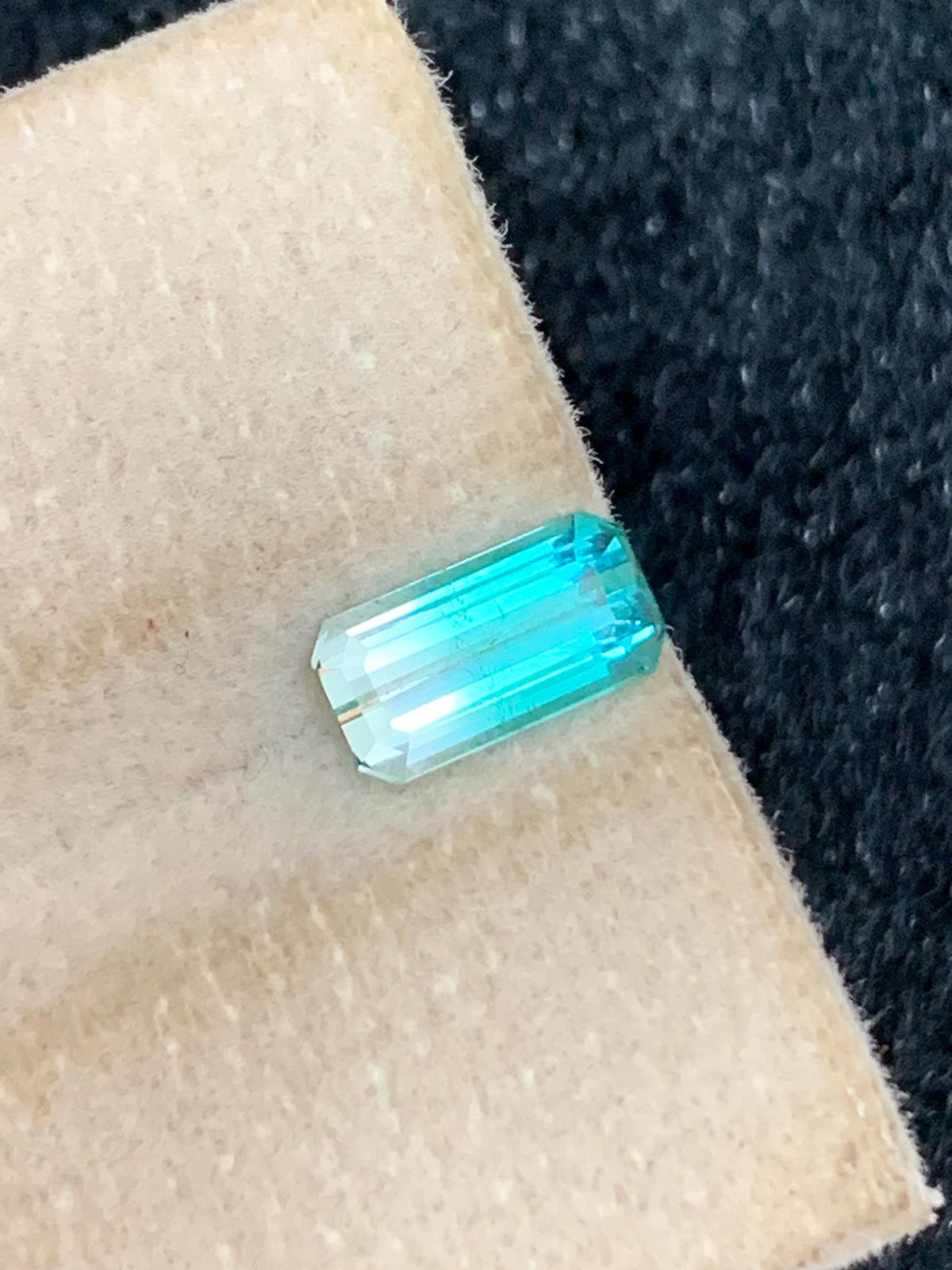 Neon Blue Tourmaline Stone: Cushion Cut Gemstone for Ring Making, 1.15 CT