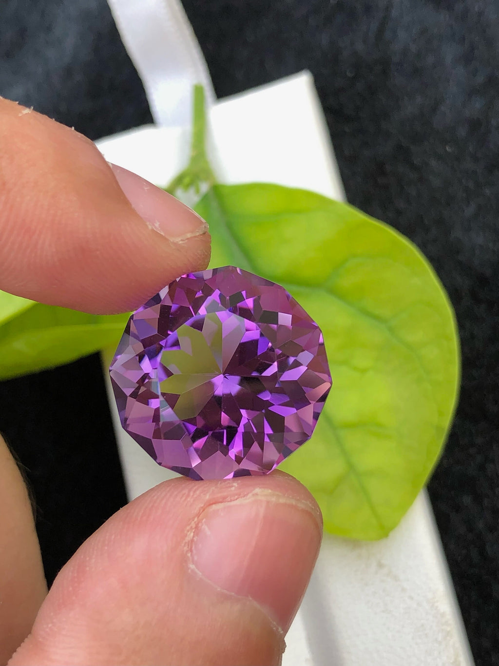 Deep Purple Amethyst Gemstone: Fancy Cut, 20.60 CT Loose Stone