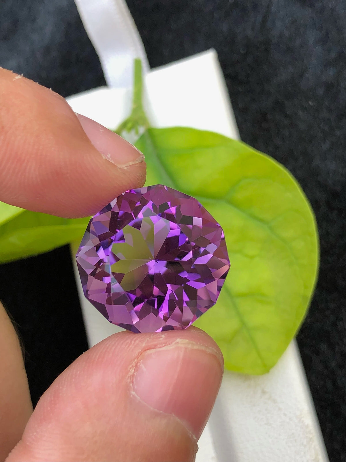 Deep Purple Amethyst Gemstone: Fancy Cut, 20.60 CT Loose Stone