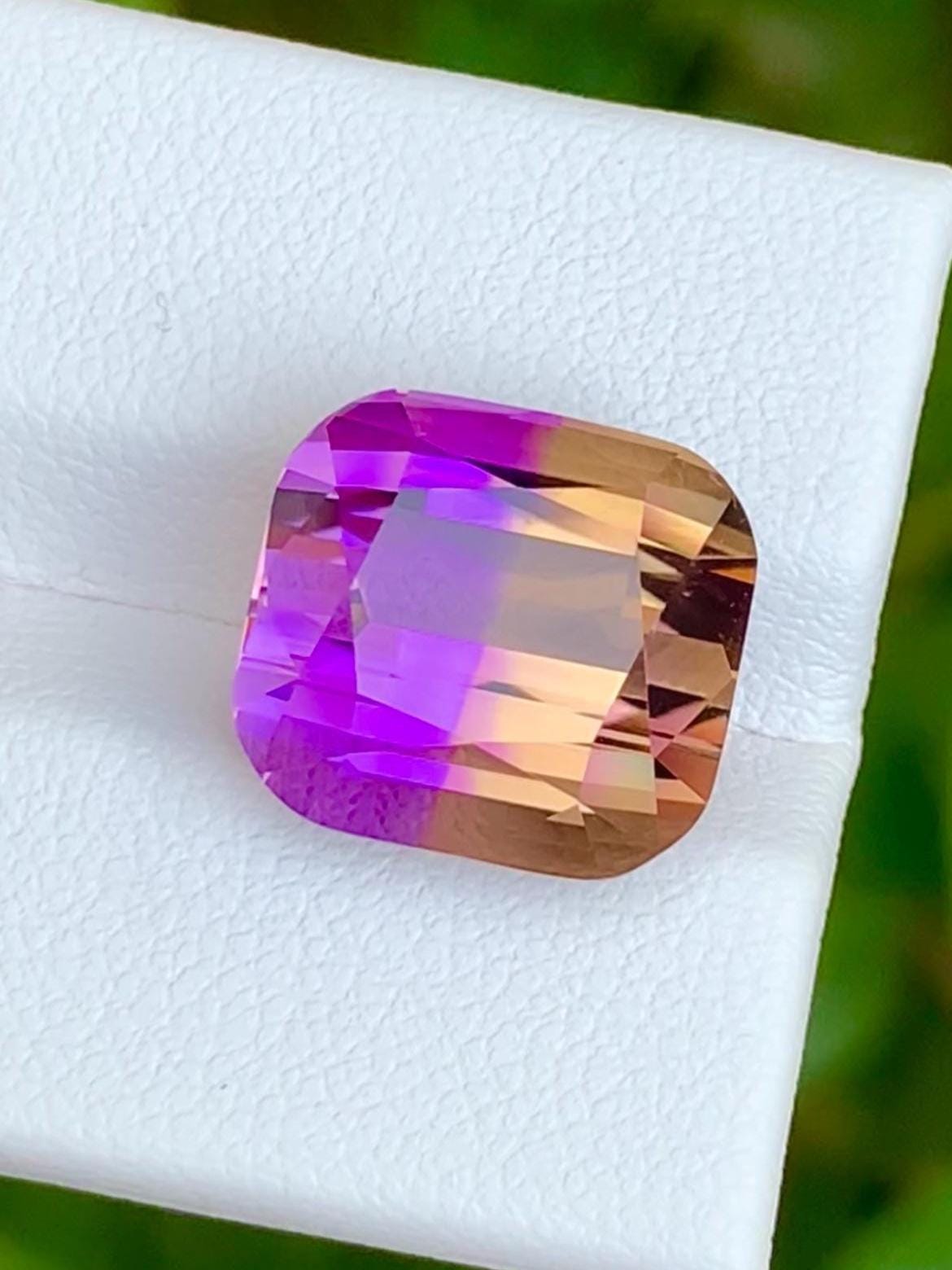 Bi-Color Ametrine 11.80ct Cushion Cut – Gemstone from Brazil