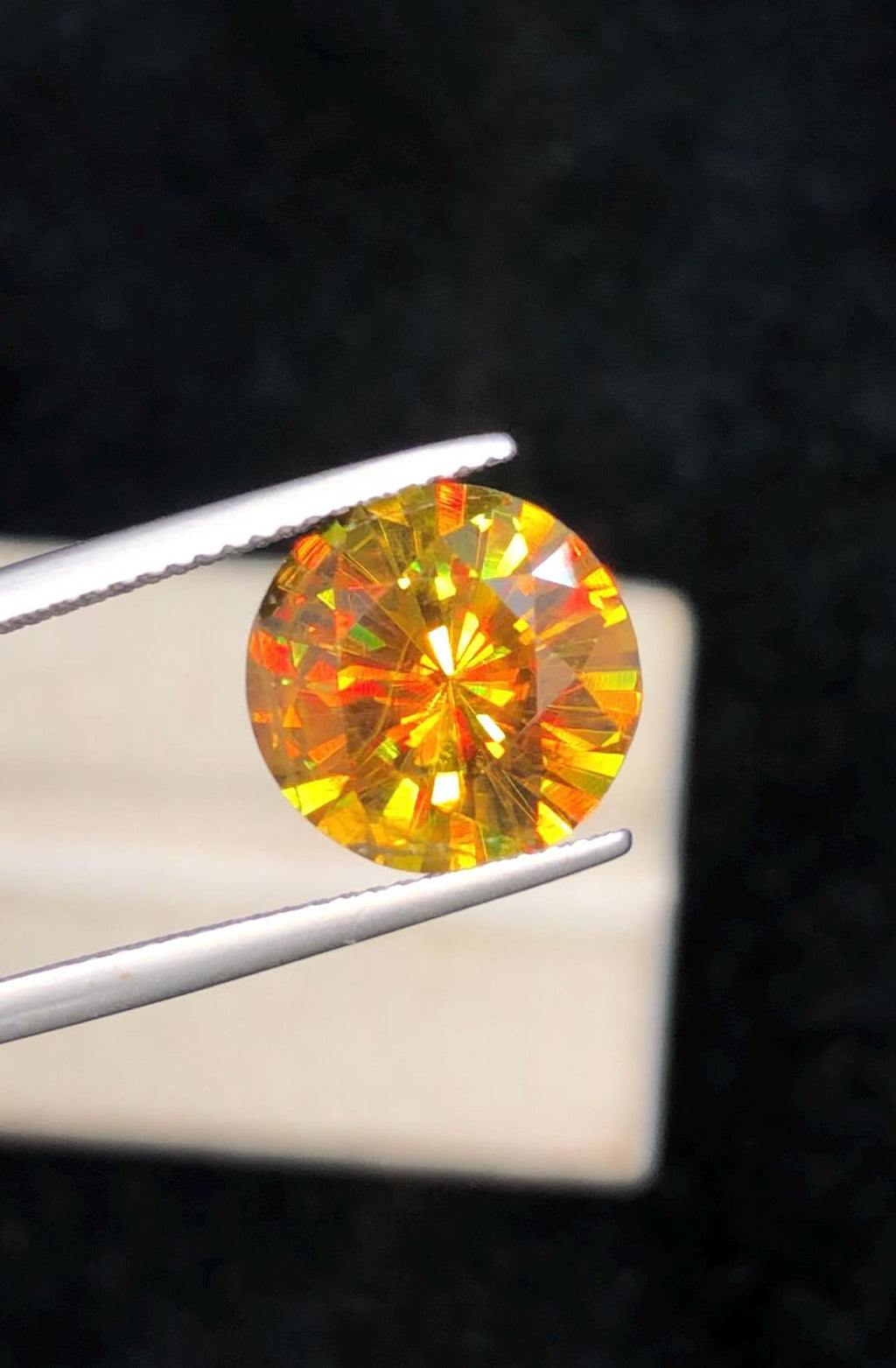 5.55 CT Round Cut Sphene Gemstone: Himalayan Titanite