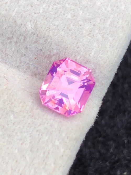 1.20ct Purple Pink Sapphire – No Heat Asscher Cut Gem, Madagascar
