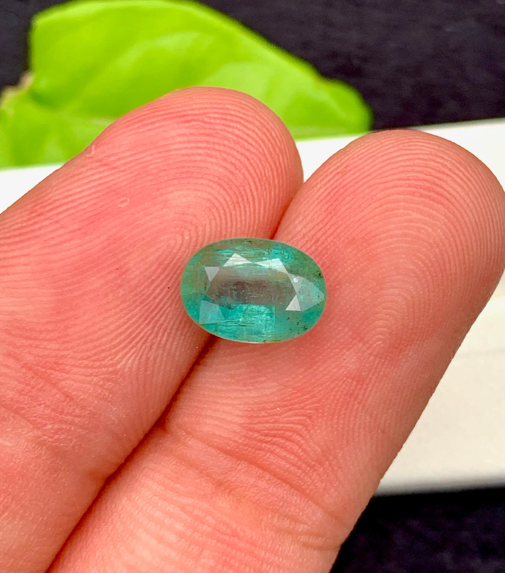 Natural Emerald Loose Gemstone Cushion Cut , Ring/ Jewelry Size zambia  Emerald~ 1.50 Carats