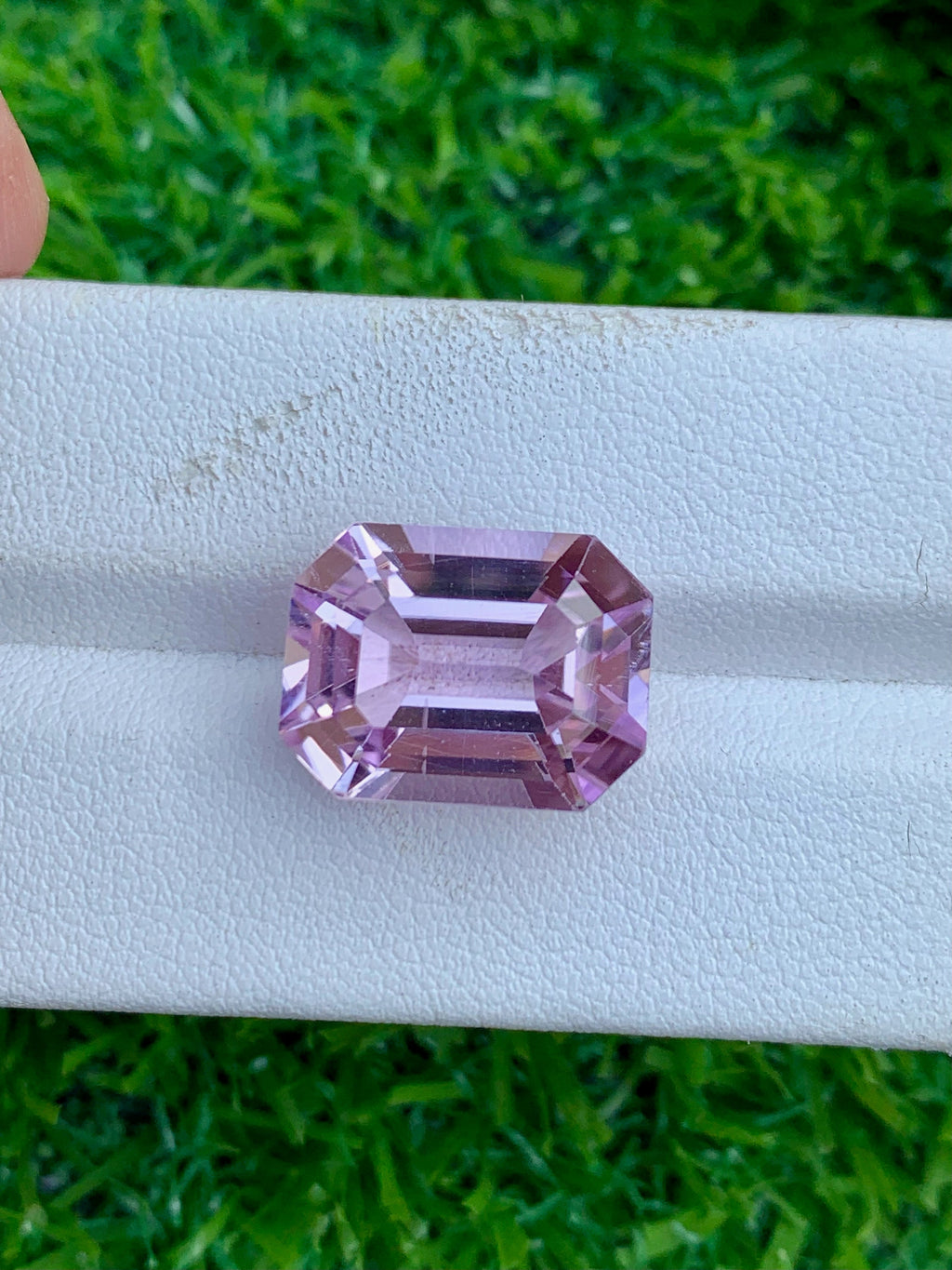 Lavender Pink Kunzite Gemstone: Emerald Cut, 15.05 CT Loose Stone