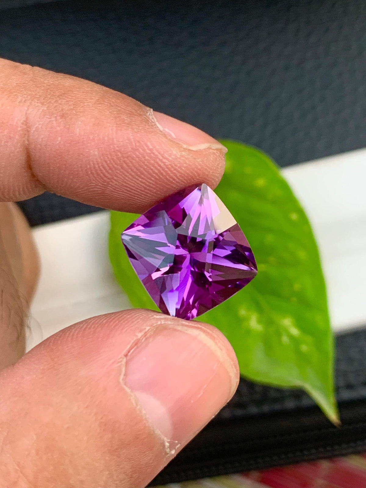 Fancy Cut Natural Amethyst Loose Gemstone: Purple Ring Stone, 10.50 Carats