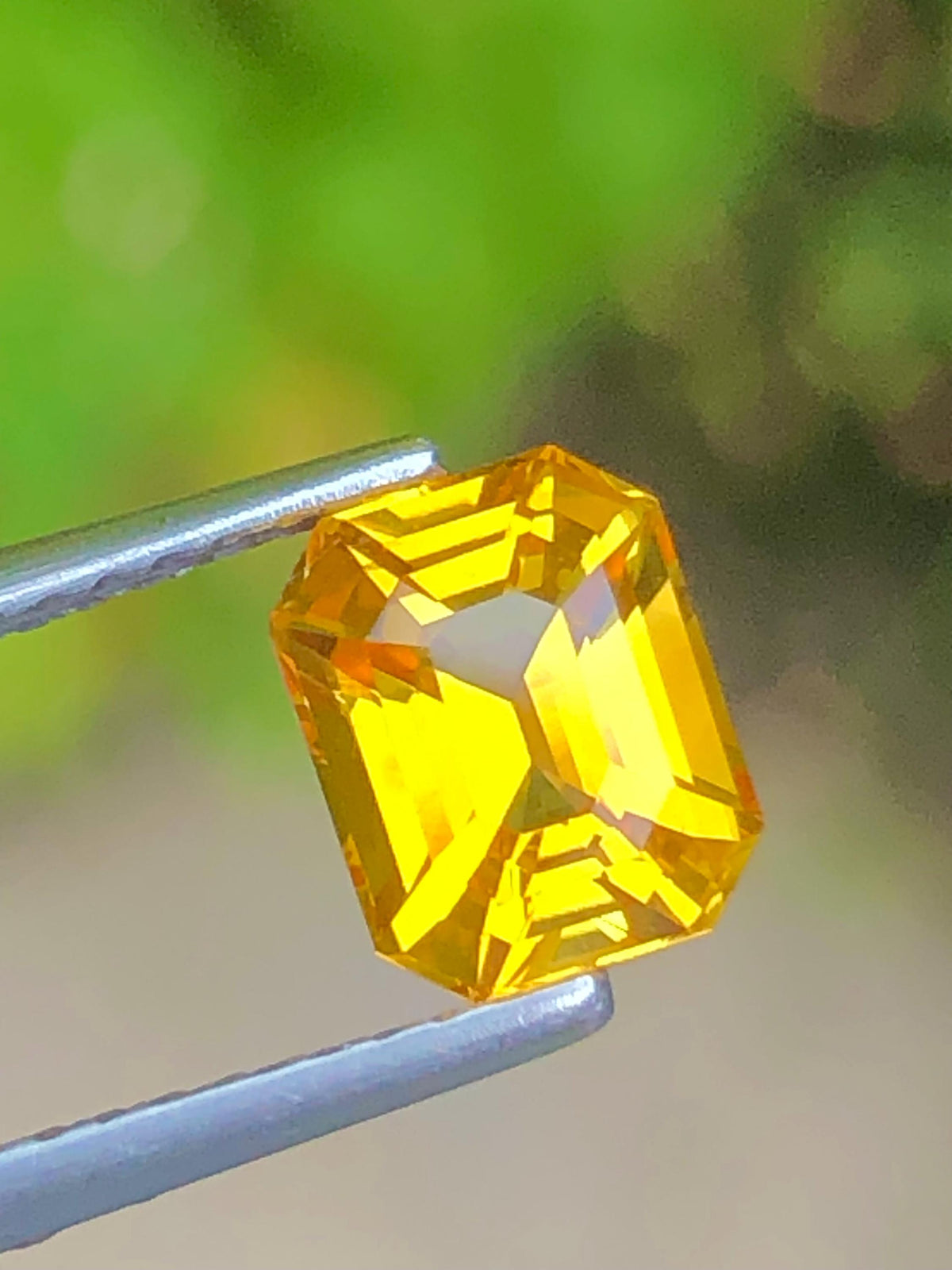 Yellow Sapphire 1.56 ct Emerald Octagonal Cut Madagascar